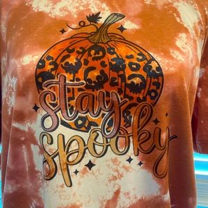Custom Bleached Stay Spooky Halloween shirt